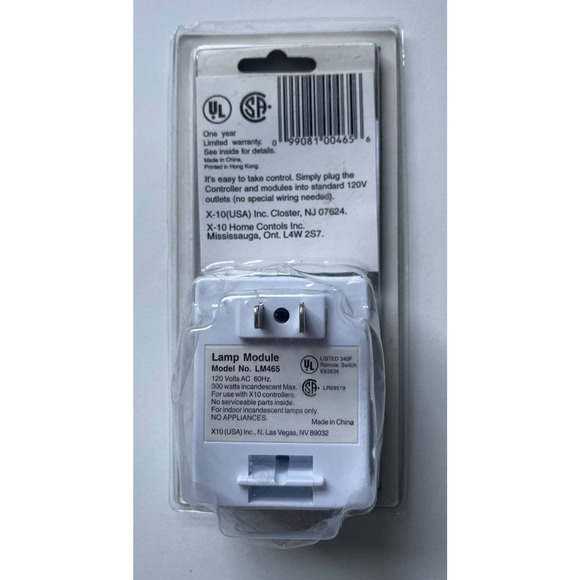 X10 Lamp Module - Model #: LM465 NIB - Picture 3 of 5